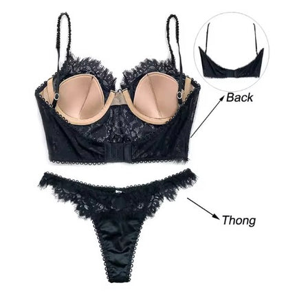 Free Falling Bra Set