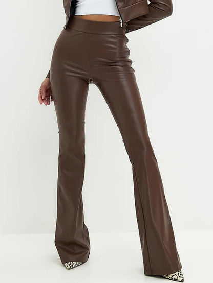 High Waist Leather Pants