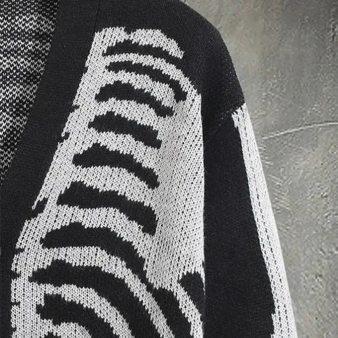 Unisex Knitted Skeleton Sweater