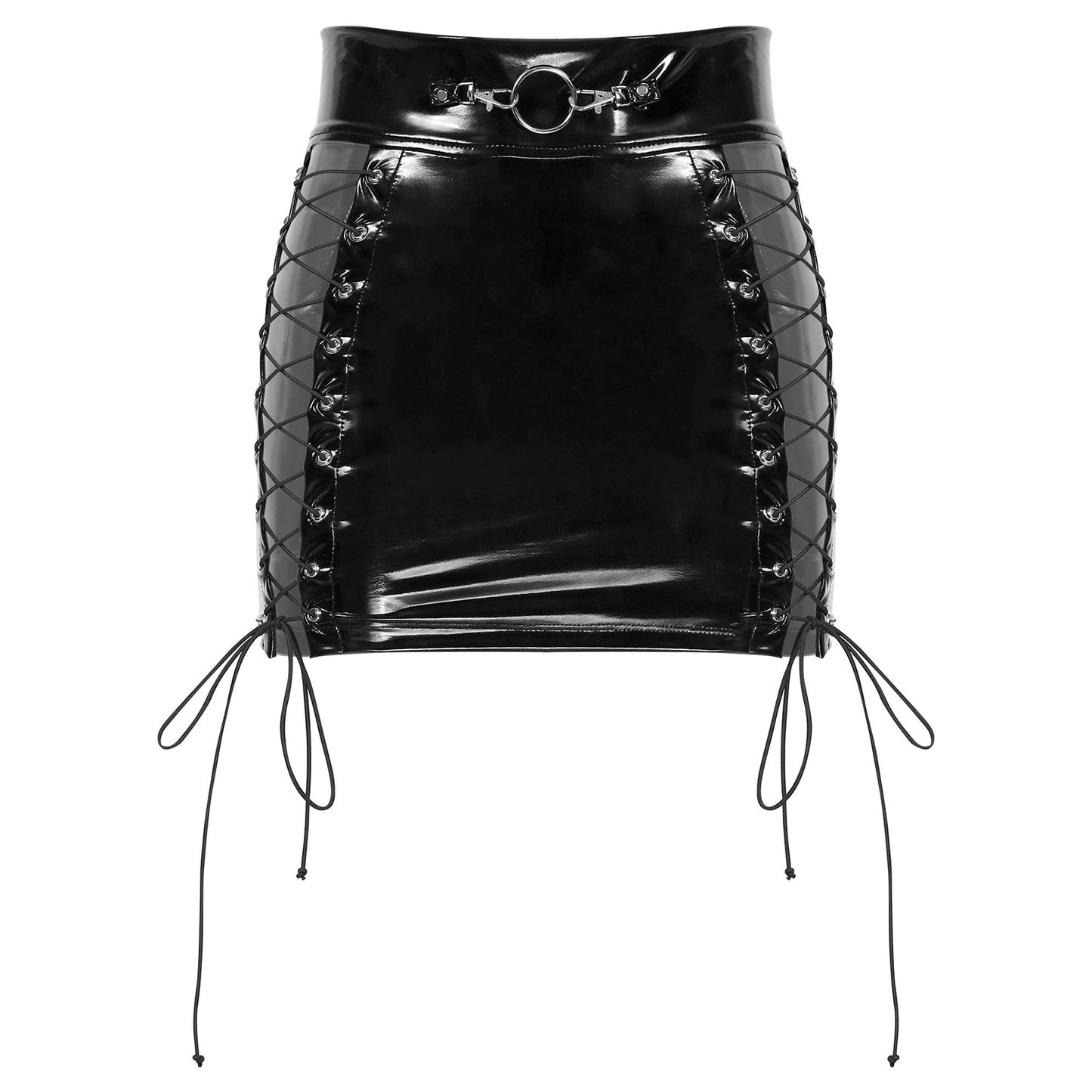 Lace Me Up Wetlook Skirt