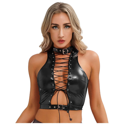 Liza Leather Bra