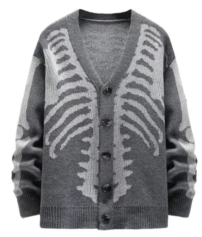 Unisex Knitted Skeleton Sweater