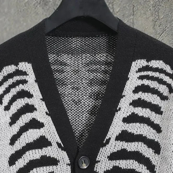 Unisex Knitted Skeleton Sweater