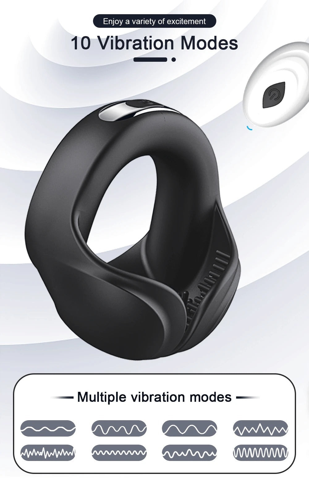 💥2025 Cock Ring 4 in 1 Couple Toy Penis Ring Nighty