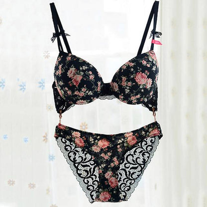 Classic Flower Bra Sets