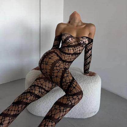 LacyNighty Lace Full Bodystocking