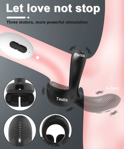 💥2025 Cock Ring 4 in 1 Couple Toy Penis Ring Nighty