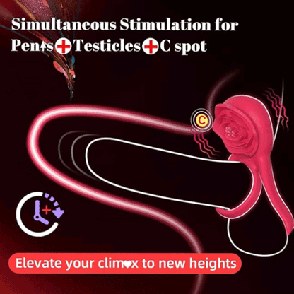 💥 2025 Limited 70% OFF 💦 ROSELINK Suptruck Kiwinet® 3 in 1 Dual Ring Rose Vibrator Hemiras