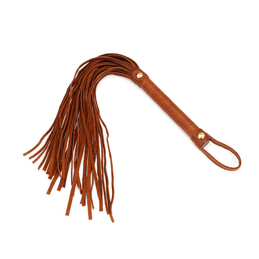 LacyNighty™ Brown Leather Whip