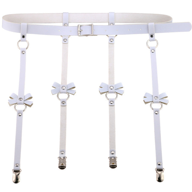 LacyNighty™ Bow Leather Garter