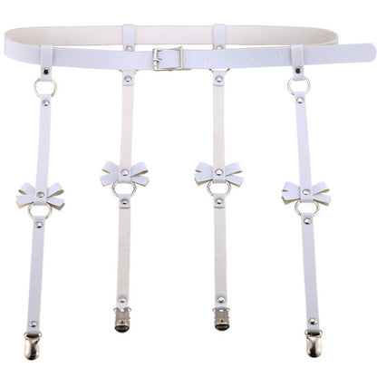 LacyNighty™ Bow Leather Garter