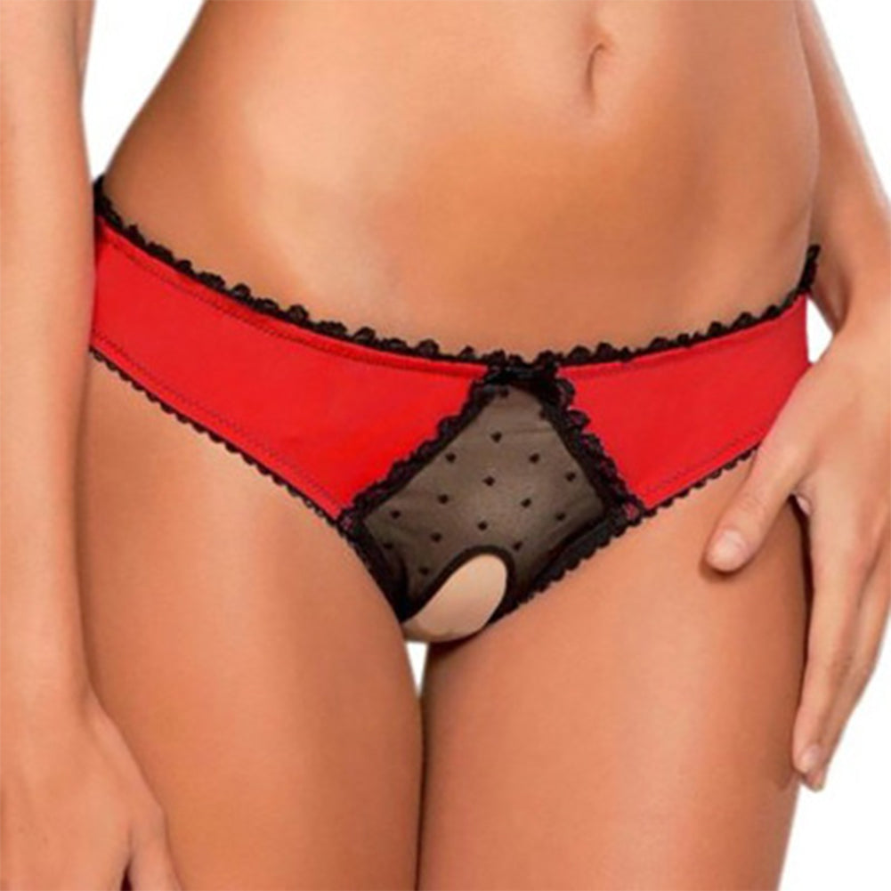 LacyNighty™ Isabelle Crotchless Panties