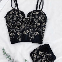 Black Bra Set