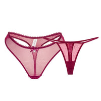 Wine Red Tanga and Thong