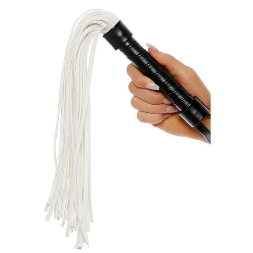 LacyNighty™ White Fringe Whip